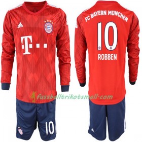 Fußballtrikots FC Bayern München Robben 10 Kinder 2018-2019 Langarm Heimtrikotsatz kaufen
